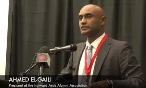 Ahmed El-Gailli at the 2015 Harvard Arab Weekend