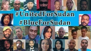 مشاركت مجموعة من مبدعين السودان والمتخصصين في حملة  Blue for Sudan